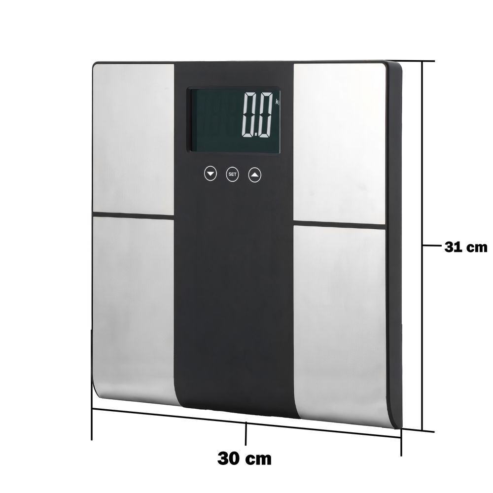 Personenwaage Digital mit BMI-Messung und automatischer Kalibrierung 225kg, Smart Diagnosewaage, Körperwaage für Körperanalysewaage Waage LCD Retoo