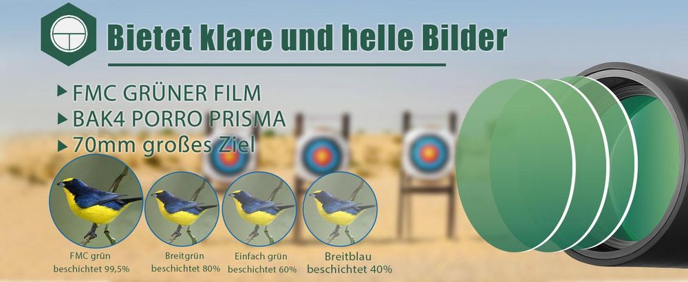Svbony SV28 Spektiv Teleskop, 25-75x70mm, mit Stativ, BAK4 Prisma, FMC Objektiv, für Vogelbeobachtung Zielschießen Jagd, Monokulare Ferngläser Schwarz