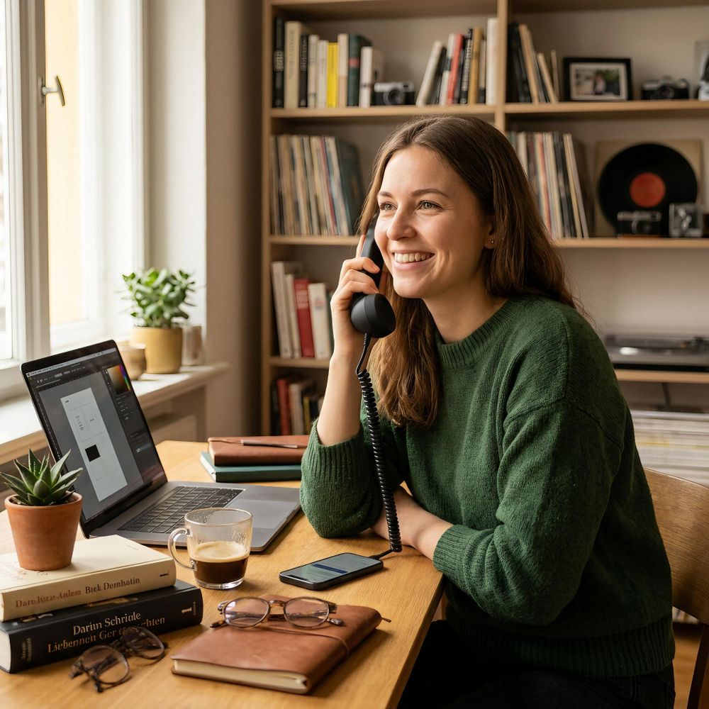 Retro-Telefonhörer Typ-C Kabelgebundenes Telefon mit Handhörer, Mikrofon und Lautsprecher, Lautstärkeregelung für Handy Tablets Laptops usw. schwarz
