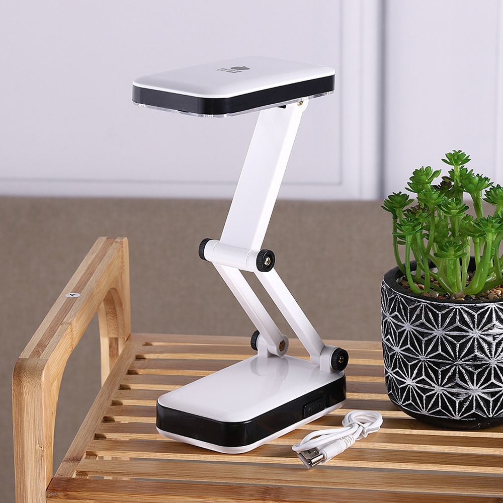 Schreibtischlampe LED Designer SMD Faltbare Tischlampe Schreibtischleuchte 5W Einstellbarer Lichtintensität Dimmbare Lampe Bürolampe Weiß Retoo