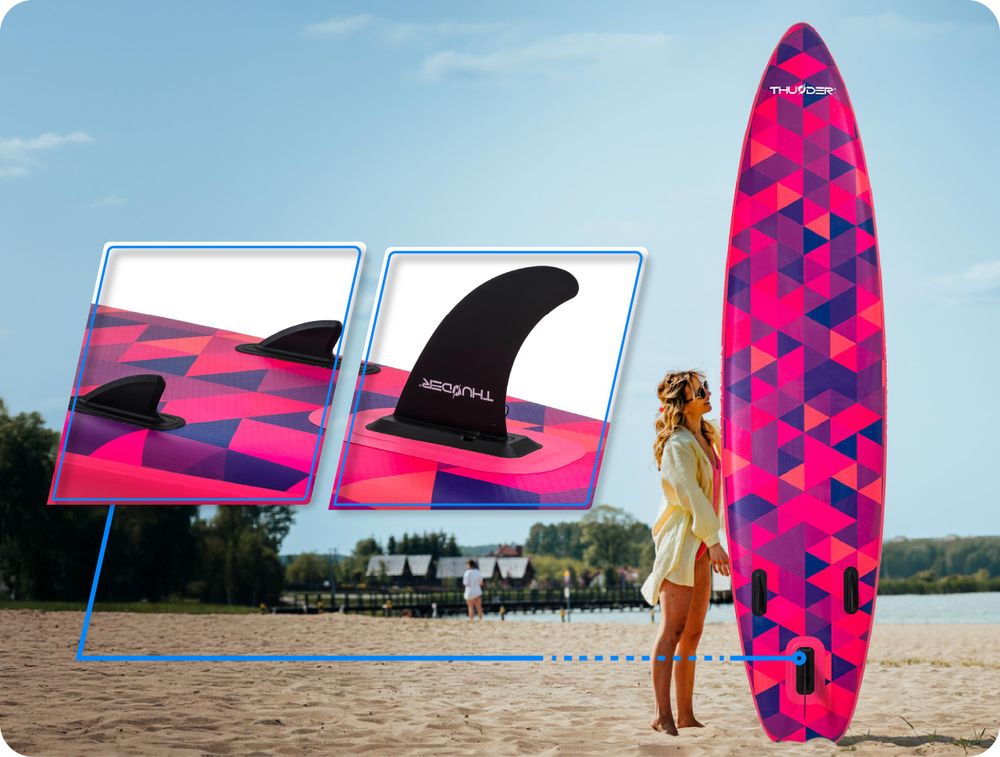 Thunder Volca Stand Up Paddle Board 320 x 75 x 15 cm Rose 150 kg