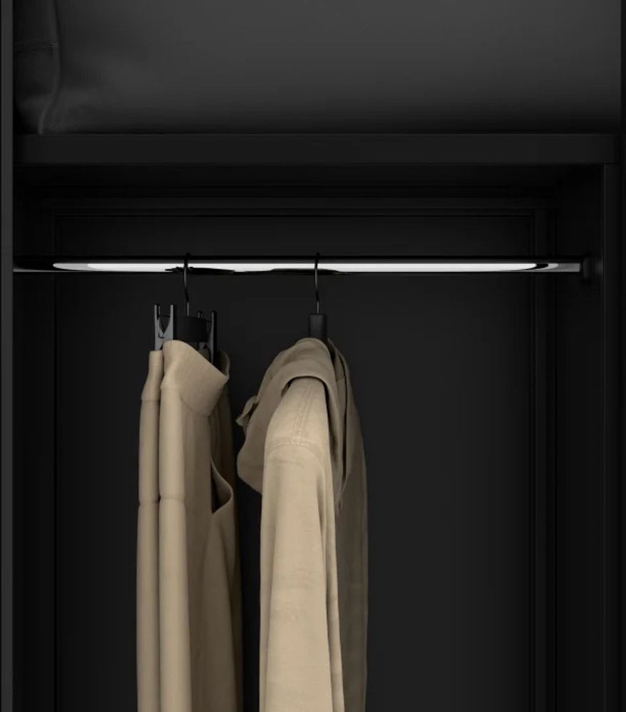 Metallschrank C34 Aktenschrank Aufbewahrungsschrank Umkleideschrank Spind Kleiderstange Pulverbeschichtung Metall Abschließbar 185 cm x 90 cm x 45 cm (Schwarz)