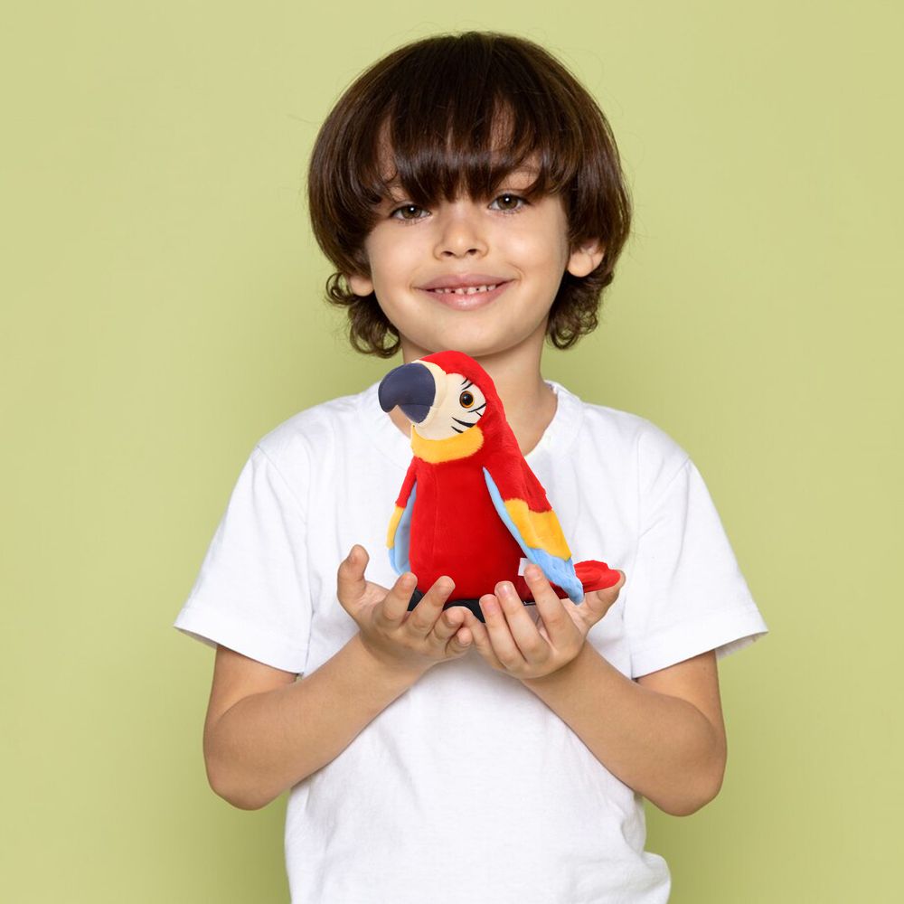 Sprechender Plüschtier Papagei Plüsch-Spielzeug Tanzender Papagei Singender Kaktus Papagei Plüsch-Puppe Plüsch-Puppe Wiederaufladbar für Babys Retoo