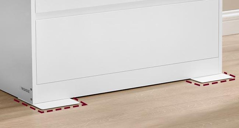 VASAGLE Kommode mit 5 Schubladen, Kommodenschrank, Schubladenschrank, Wäschekommode, für Schlafzimmer, 40 x 60 x 97,4 cm, Modern KAILYN Kollektion