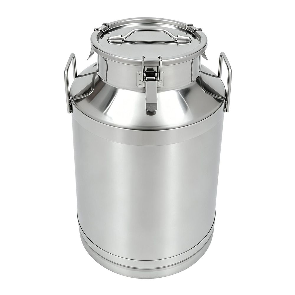 201 Edelstahl-Milchkanne, 60L/15,85 Gal Milch dose, versiegelter Eimer für Kantinen, Frühstücks läden