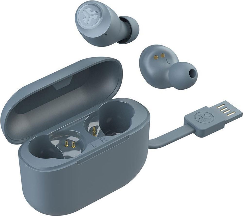 JLab GO Air POP True Wireless, True Wireless Stereo (TWS), Anrufe/Musik, 20 - 20000 Hz, 35,4 g, Kopfhörer, Grau