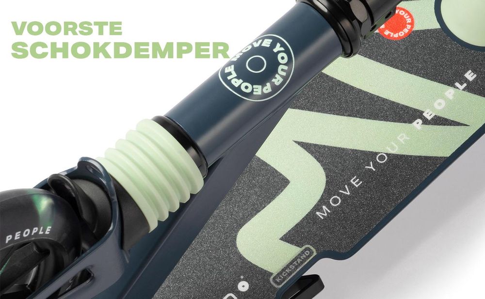 Cityroller MOVINO CITY LIGHT Schokdemper LED-wielen max. 100kg