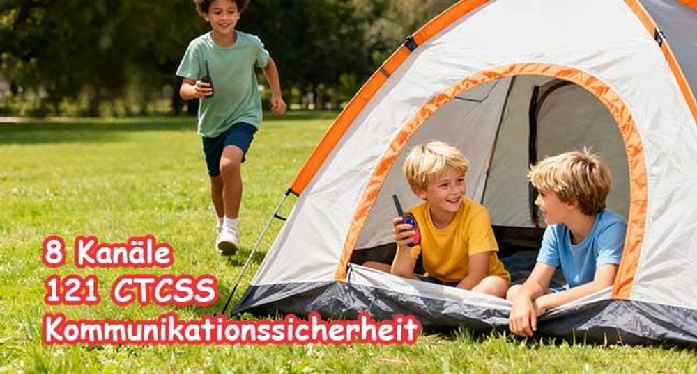 Retevis RT628 Walkie Talkie Kinder, Geschenke für Kinder, mit Taschenlampe, DCS/CTCSS, Spielzeug ab 6-12 Jahre, für Camping Familienspiel
