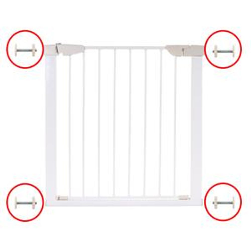 Kidimax® Treppenschutzgitter Erweiterung (Verlängerung) 12 cm, steckbarer Gitter Aufsatz für Treppenschutz, weiß