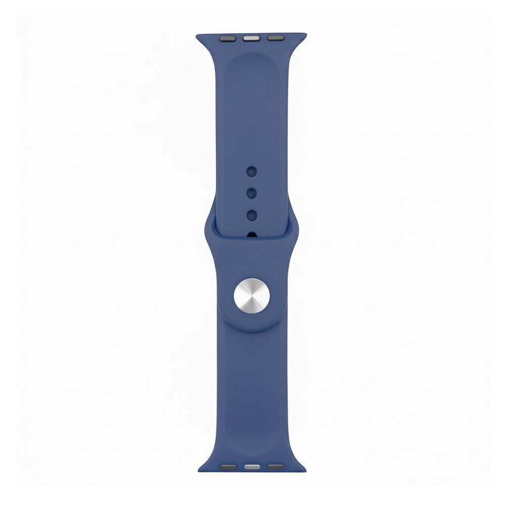 Apple Watch Sport Armband 38mm / 40mm / 41mm Dunkel Blau Band Sport Loop Ultra SE 1 2 3 4 5 6 7 8 9 10 11 Silikon Größe: S/M