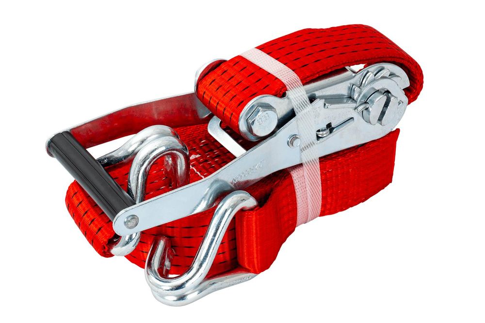 Unitrailer 8 M/50 Mm/5 T Rotes Transportband Mit Spannvorrichtung