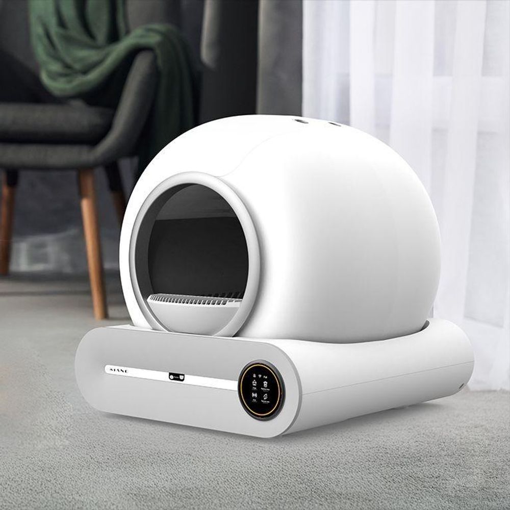 Kiano Luna Automatische Katzenstreu-Toilette selbstreinigend WLAN App Steuerung Geruchsneutralisierung 65L Katzenklo SmartLife Tuya, Große Kapazität