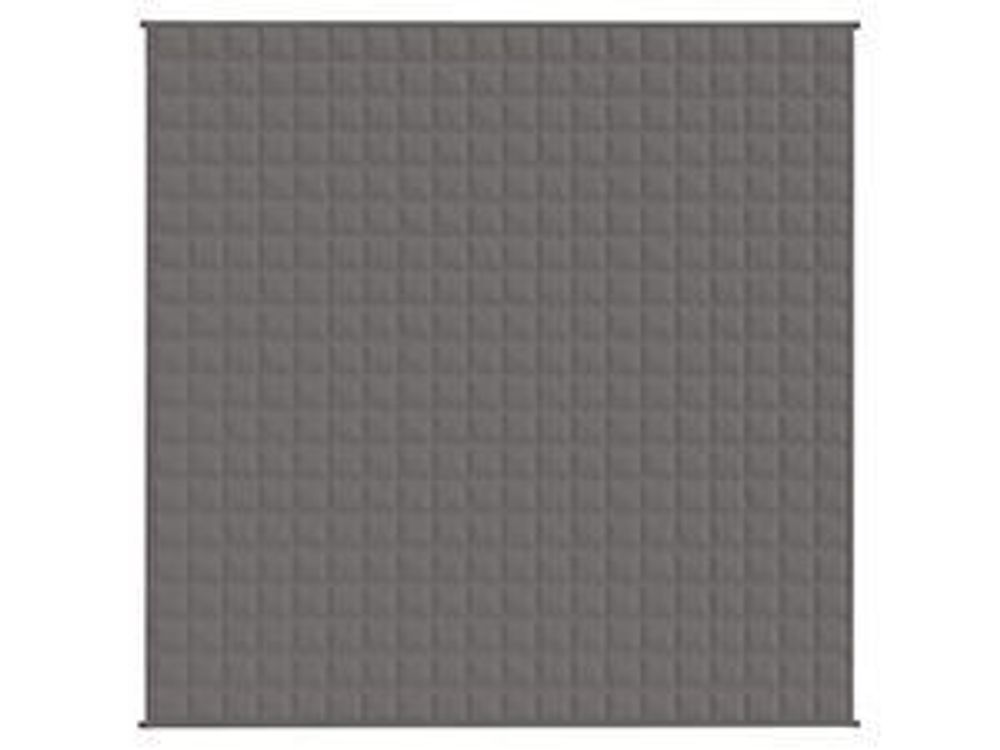 vidaXL Gewichtsdecke Grau 200x200 cm 9 kg Stoff