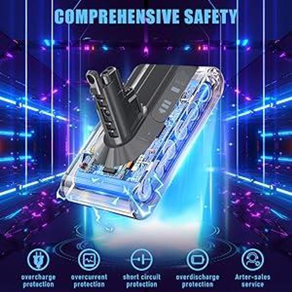 STANEW Remplacement Batterie pour Dyson Aspirateurs V10 SV12, Batterie Li-ION Compatible avec Dyson Aspirateur, Cyclone, Animal, Absolute,Fluffy