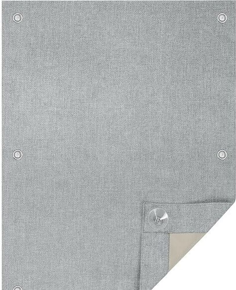 WOLTU Thermo Dachfenster Rollo ohne Bohren Sonnenschutz Verdunkelungsrollo mit Saugnäpfen, Thermorollo Hitzeschutz für Dachfenster Grau, 76x93 cm
