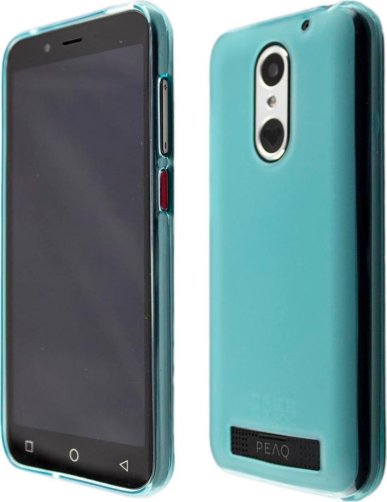caseroxx Schutz-Hülle TPU-Hülle kompatibel mit PEAQ PSP 400, Gummi Handy Tasche hellblau