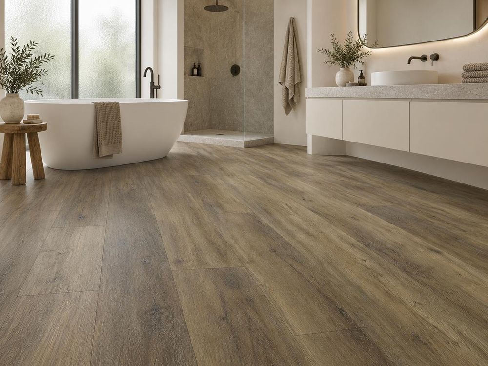Designboden SPC Vinylboden 5 mm Klick wasserfest mit Trittschalldämmung Brussels Birch Box 2.25 m²