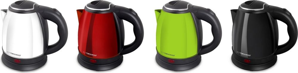 Esperanza EKK128R Wasserkocher Parana 1 L Schwarz Rot 1350 W