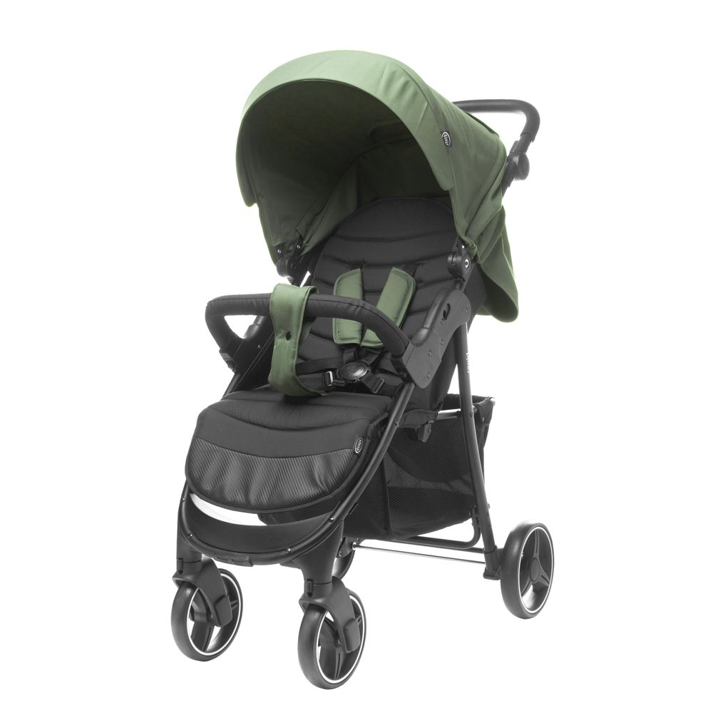 4Baby | Kinderwagen - Buggy Kinderwagen - Kompakt - Olive - Leichtgewicht - Verstellbare Rückenlehne - bis zu 22 kg - Rapid