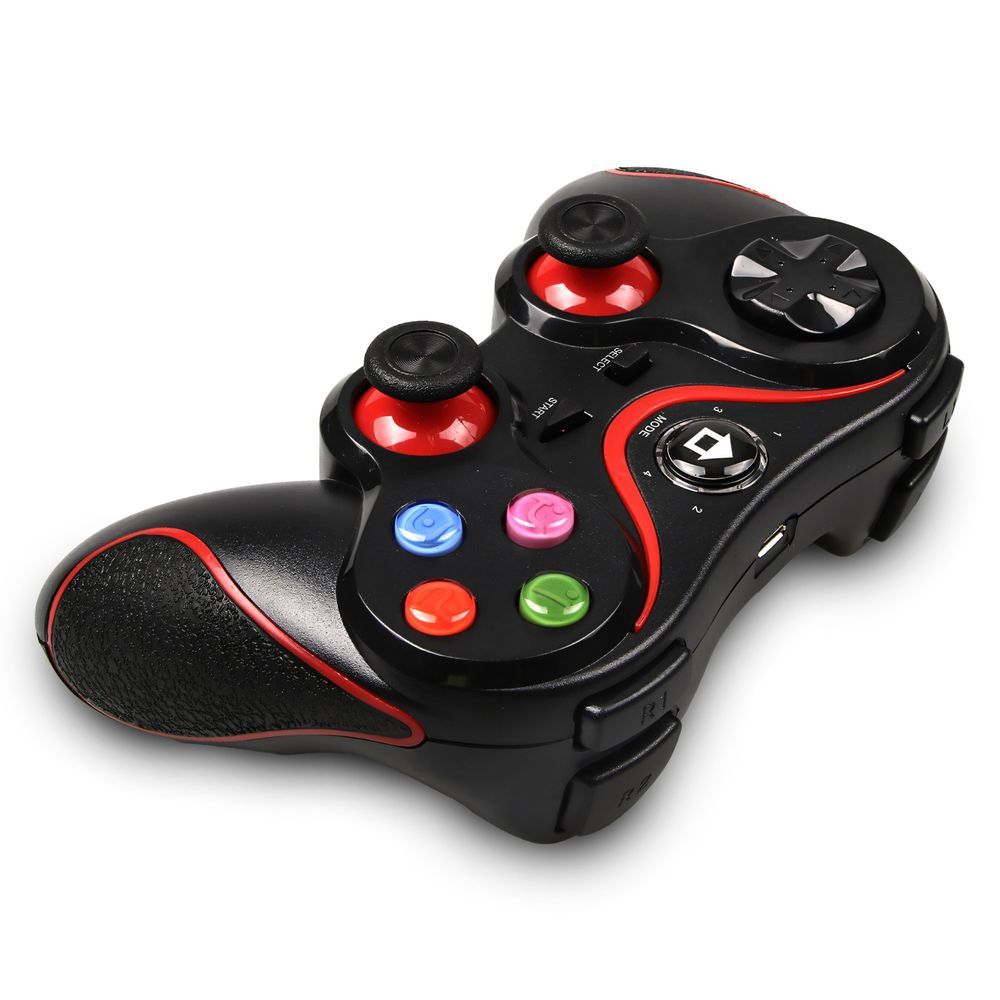 Gamepad mit Handy-Clip Kabellose Wireless Bluetooth Controller PS4 Xbox Android iOS Windows Mac Smartphone Tablet PC Phone Halter 400mAh Akku Retoo