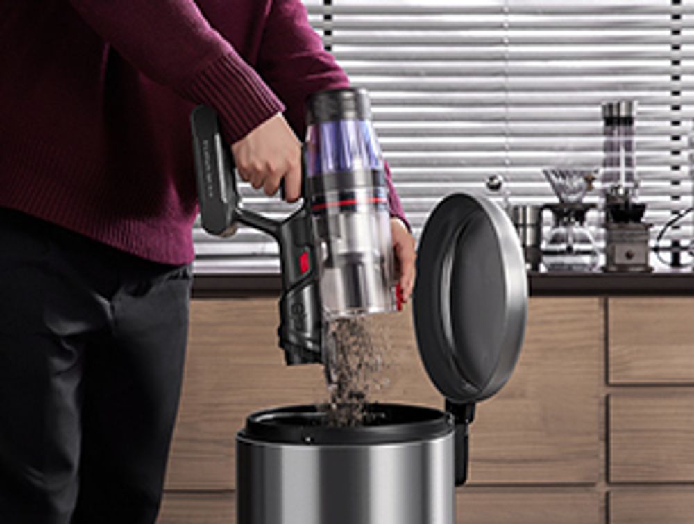 Ultenic U16 Flex Akku Staubsauger Kabellos 75000PA/70 min, Akkustaubsauger mit Touchscreen und Ladestation, 180°flexibles Biegegelenk, selbststehendes