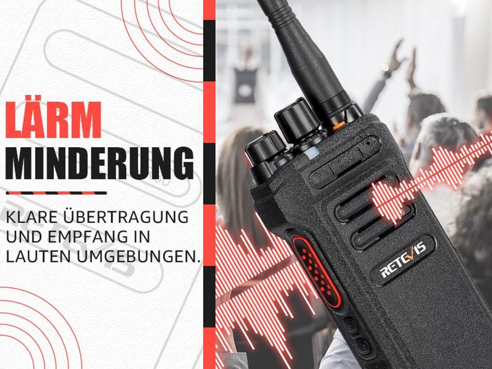 Retevis NR630 Professionelles Funkgeräte, Großer Reichweite Walkie Talkie, IP67 wasserdicht,2800 mAh,Gruppengespräch,für Amateurfunker, Logistik