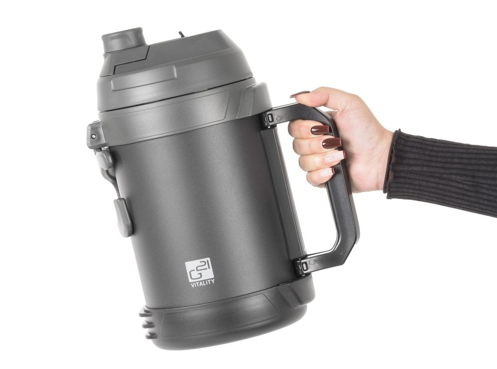 Termos G21 nierdzewny 3800 ml, czarno-szary