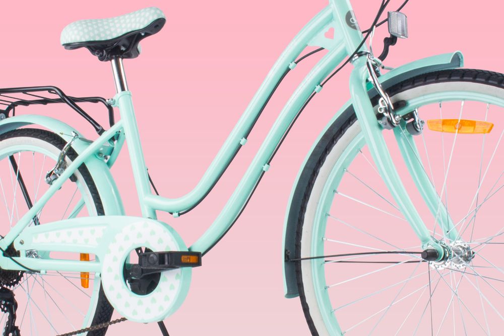 Mädchen fahrrad 24 Zoll für das Heilige Abendmahl mit SHIMANO 7-Gang Heart Bike grün
