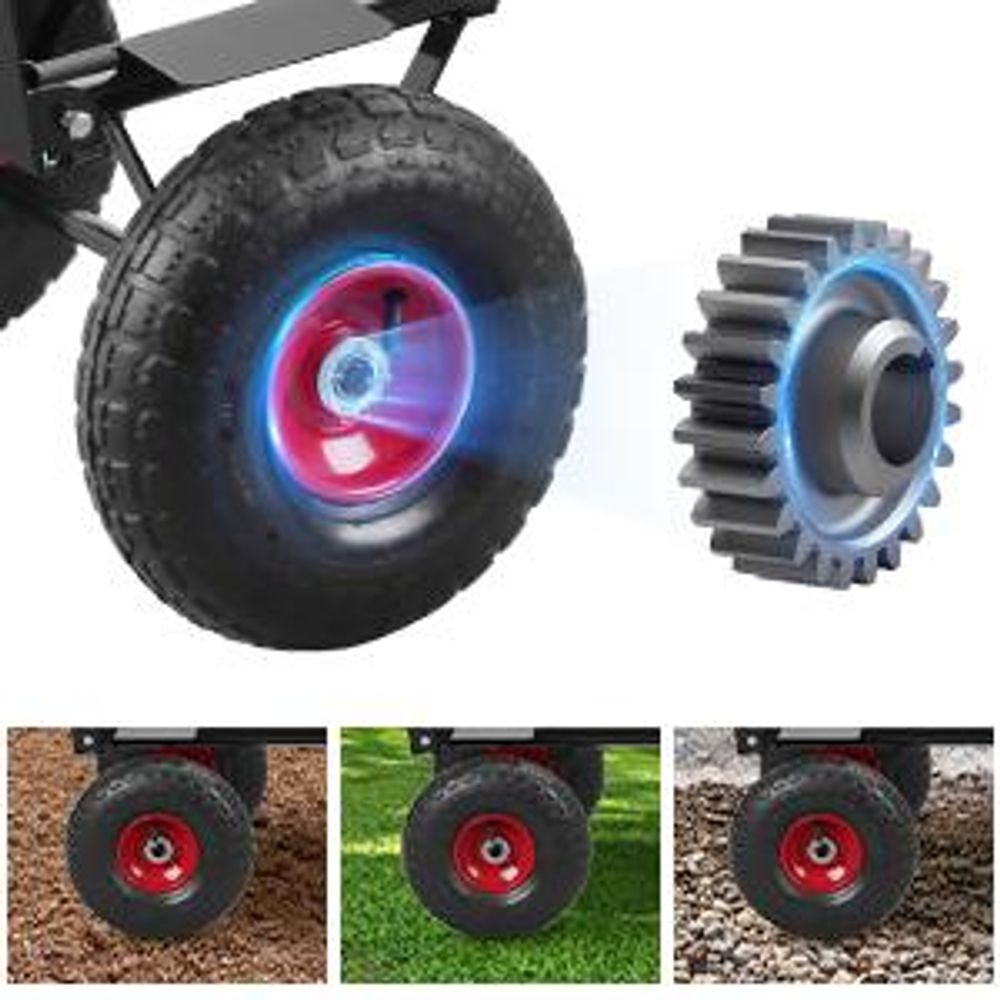 TEENO 2 in 1 Sackkarre und Transportkarre, Plattformwagen, Sackkarre, Klappbarer Transportwagen, Paketwagen, Klappbar mit Tragkraft 350 kg