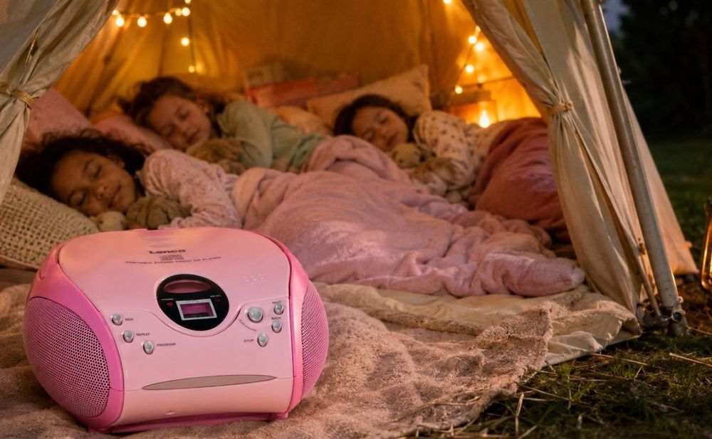 Lenco SCD-24BU kids - Tragbares FM-Radio mit CD-Player - Kopfhöreranschluß - Blau