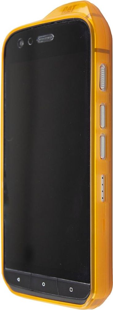 caseroxx Schutz-Hülle TPU-Hülle kompatibel mit Cat S61, Gummi Handy Tasche orange