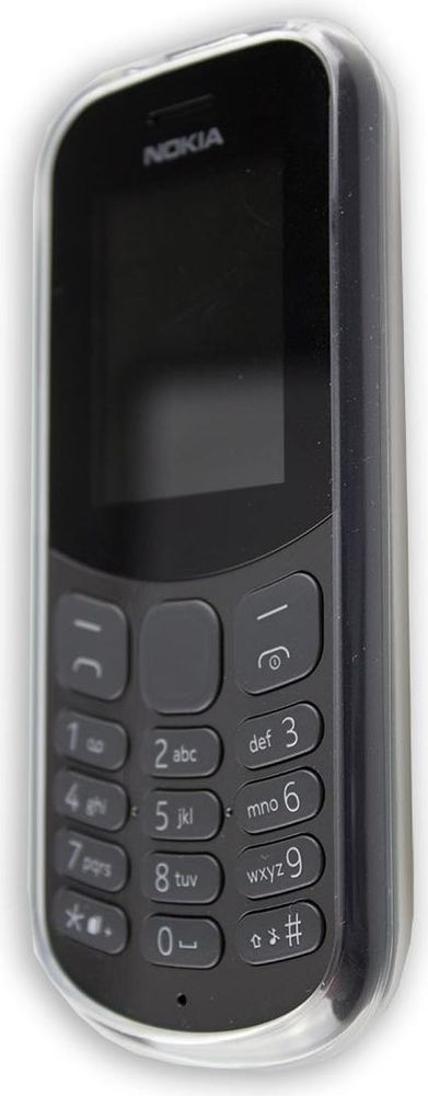 caseroxx Schutz-Hülle TPU-Hülle kompatibel mit Nokia 130 (2017), Gummi Handy Tasche transparent – Detailansicht