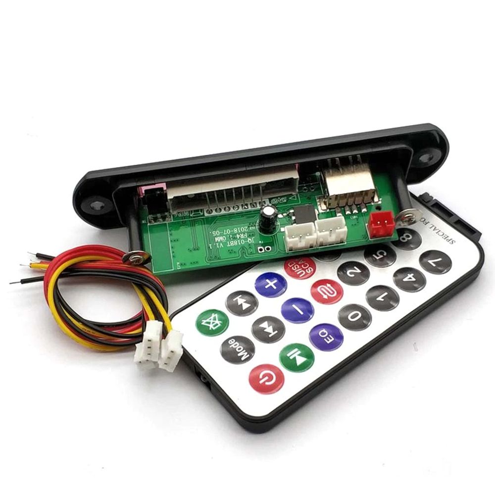 Autoradio Audio Board Bluetooth Adapter Multimedia KFZ Transmitter Kfz-Empfänger LCD AUX 3.5mm 7V-12V Modul USB Ladegerät FM Radio Unterstützt Retoo