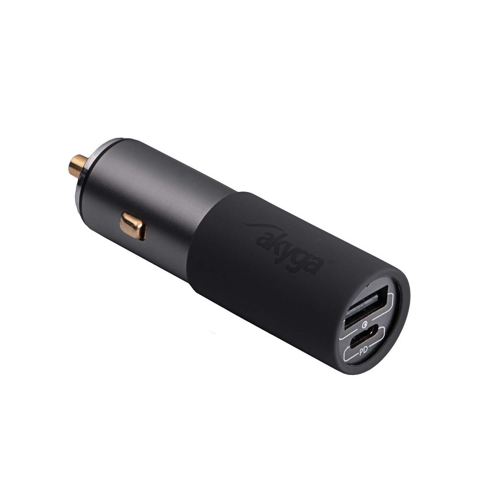 Akyga® AK-CH-26 Kfz-Ladegerät mit USB-A- und USB-C-Anschluss