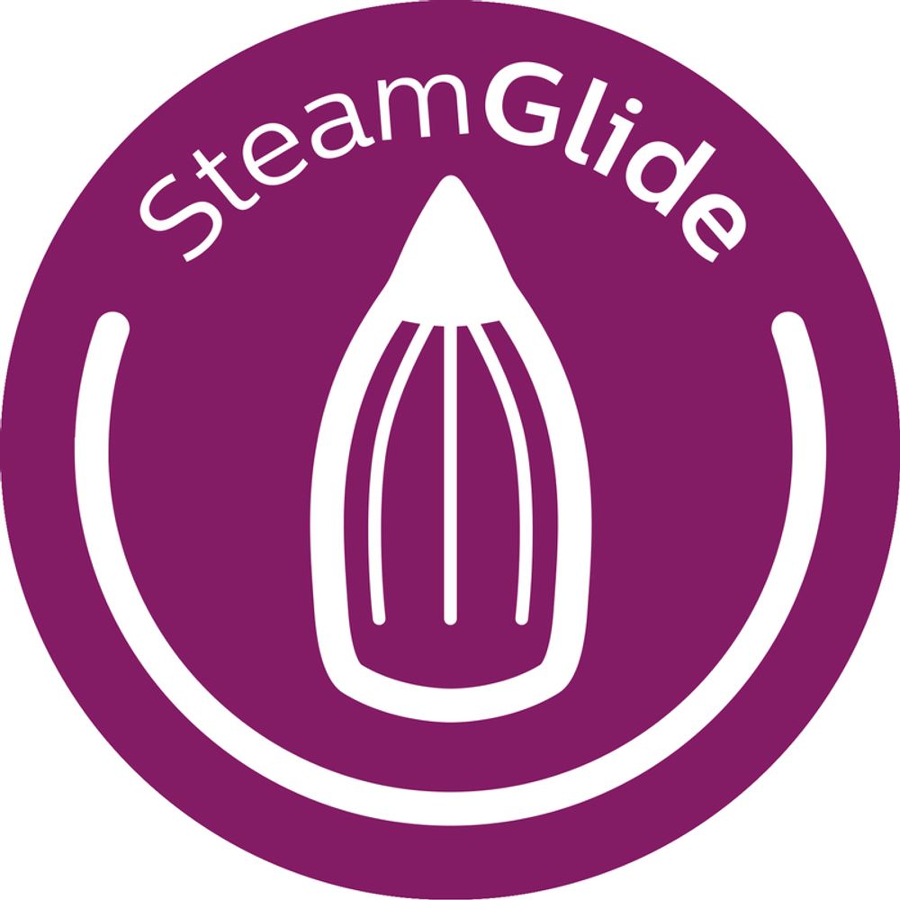 Kratzfeste SteamGlide Bügelsohle für gute Gleitfähigkeit