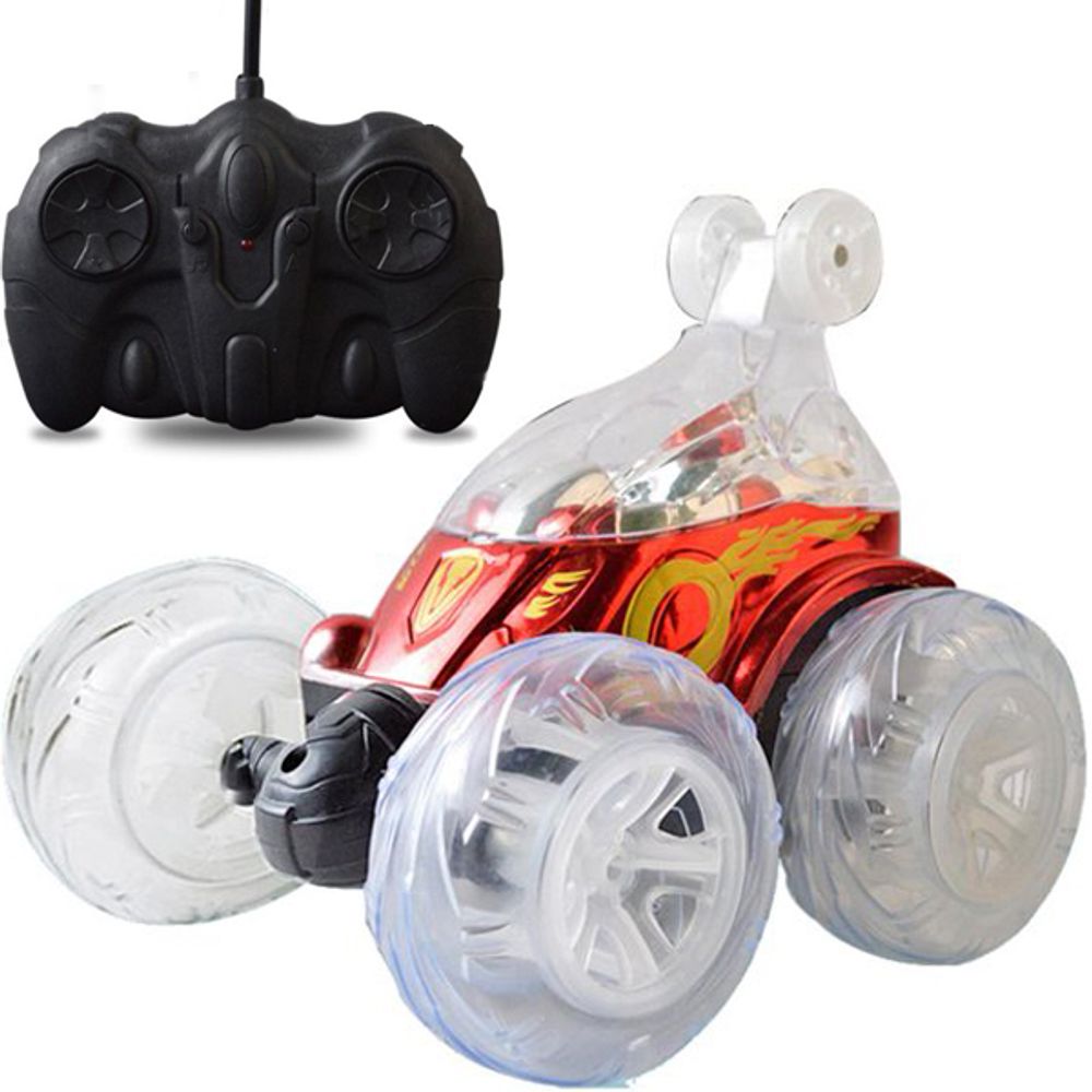 Ferngesteuertes Auto mit LED Beleuchtung RC Auto Car mit 360° Rotation 27MHZ Gro für Jungen und Mädchen Spielzeugauto Gesteuert Fernbedienung Retoo