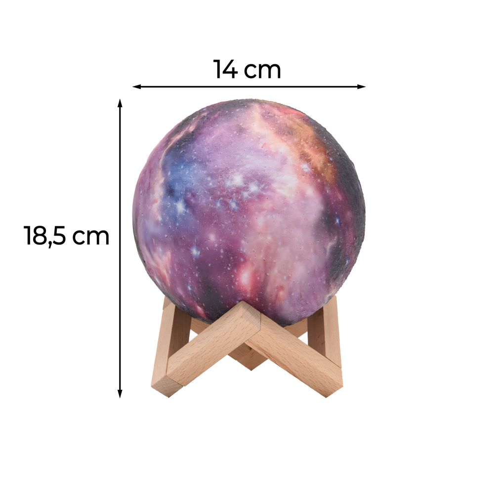 Mond Lampe 3D Sternenhimmel Mondlampe 16 Farben Remote & Touch Control Nachtlicht Stimmungslicht USB Lade Stimmung Licht für Kinder Schlafzimmer Retoo