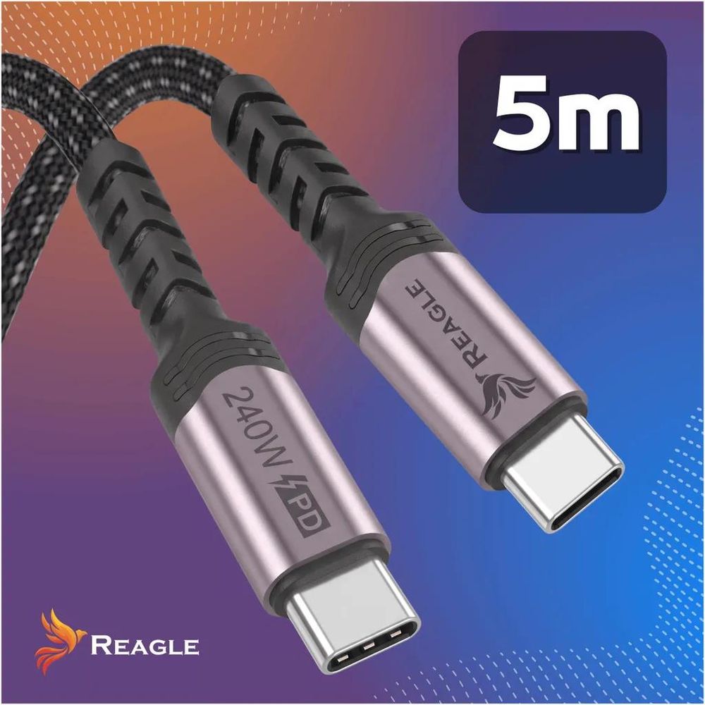 Reagle RUC500S – technische Daten USB-C Kabel 240W 5m Power  480 Mbps