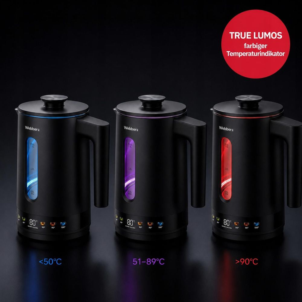 True Lumos Temperaturbeleuchtung des Webber KAVEN WK125