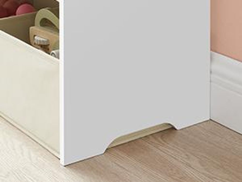 SONGMICS Kinderregal, Spielzeugregal, Bücherregal Kinder, mit 7 Aufbewahrungsboxen aus Vliesstoff, Kinderzimmer-Regal, geräumig, 29,5 x 62,5 x 60 cm,