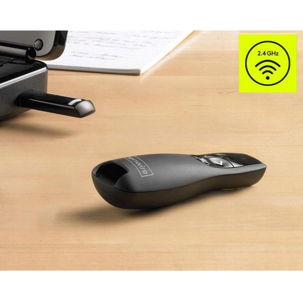 Laserpointer - kabellos - Fernbedienung für Präsentationen - Laser - USB - Schwarz - Plug and Play