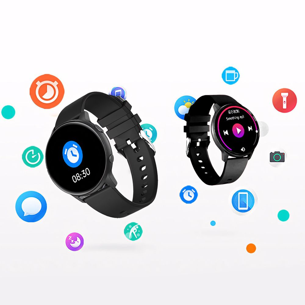 Smartwatch Bluetooth Touchscreen Armbanduhr Blutdruckmessung Smartband Wasserdicht Fitness Armband Pulsmesser Uhr Android IOS Damen Herren Retoo
