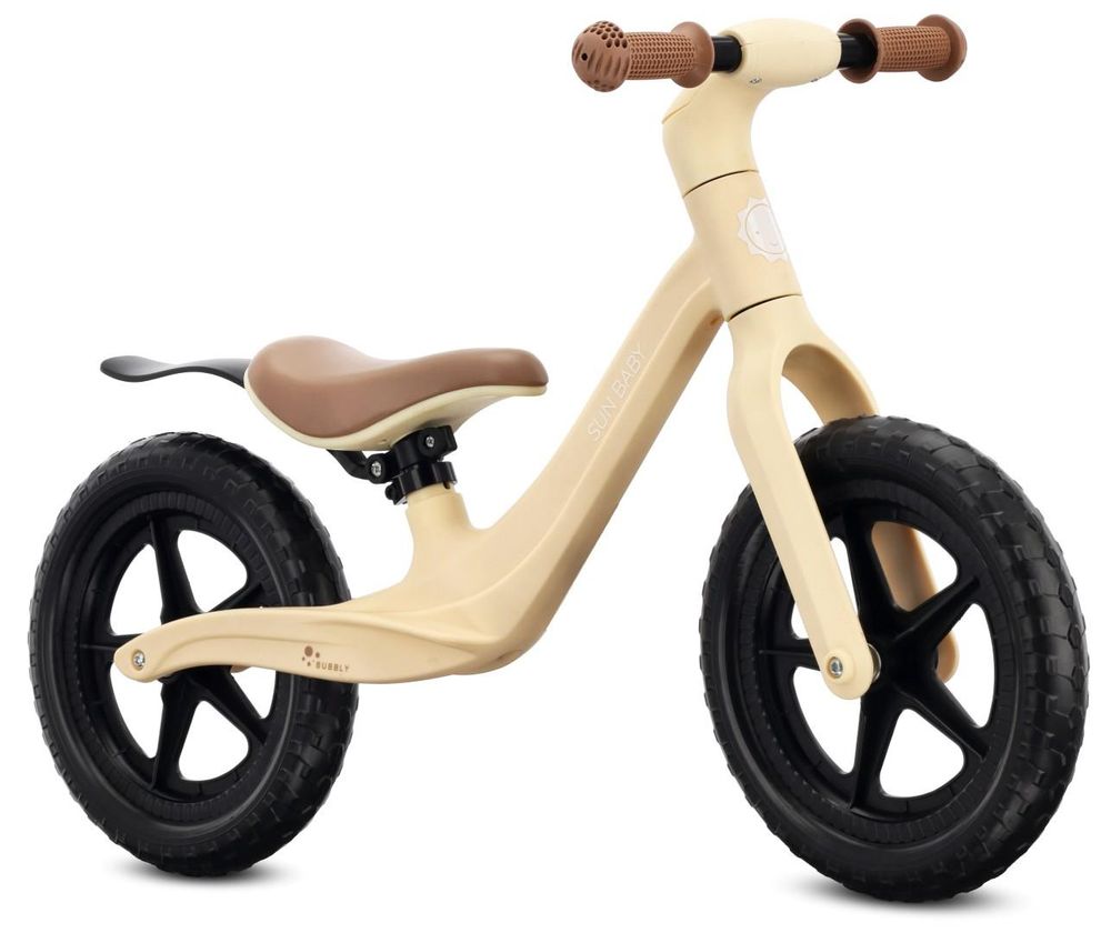 Odrážedlo Sun Baby BUBBLY zepředu, zvýrazněný moderní design.
