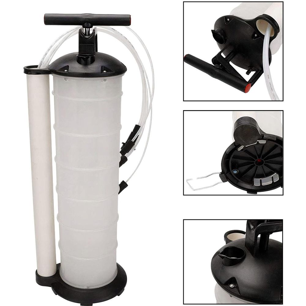 LUXTOM | Ölabsaugpumpe, 9L, Absaugpumpe, Handpumpe, Bremsenentlüfter, Flüssigkeitsabsaugpumpe