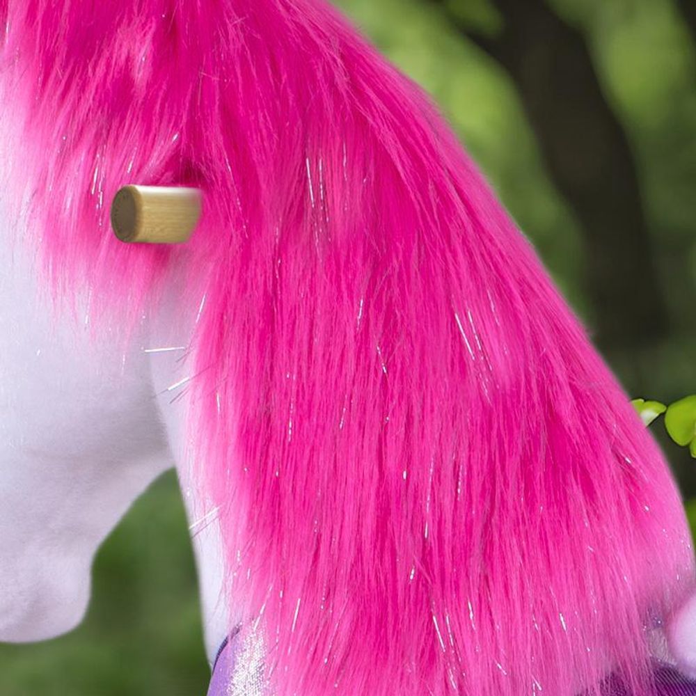 PonyCycle Modello Y Pony Cavalcabile Marrone su Ruote per Bambini dai 4-7 Anni, Cavallo di Peluche con Suoni, Regalo di Compleanno per Bambini – Y474