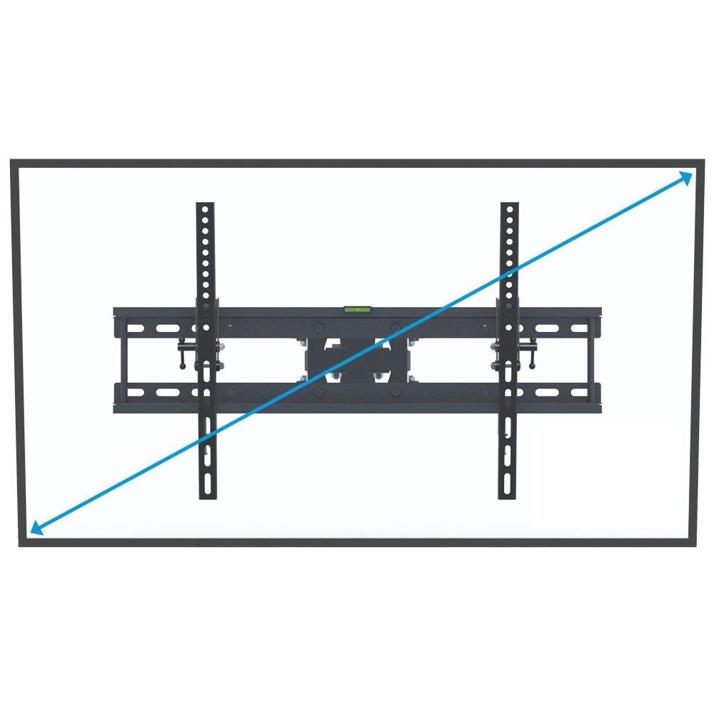 TV Wandhalterung, Max. 30kg, Neigbar & Schwenkbar für 26-55 Zoll, Universal VESA bis 400x400, für LED LCD Fernseher, Schwarz Retoo