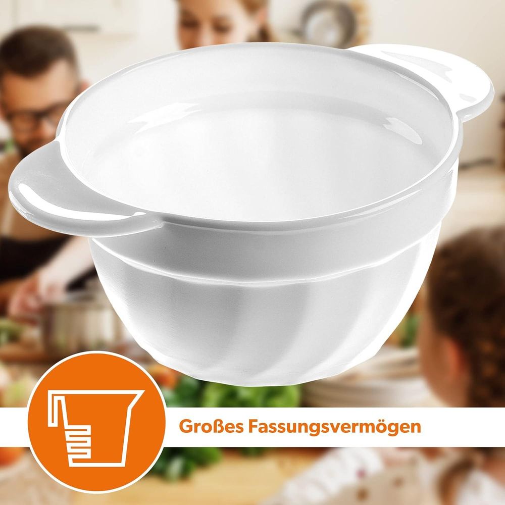 KADAX Suppentassen "Posta", Schüsseln zum Essen, 650 ml, 12 Stück