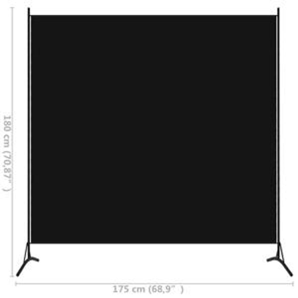 Tessuto nero 175x180 cm