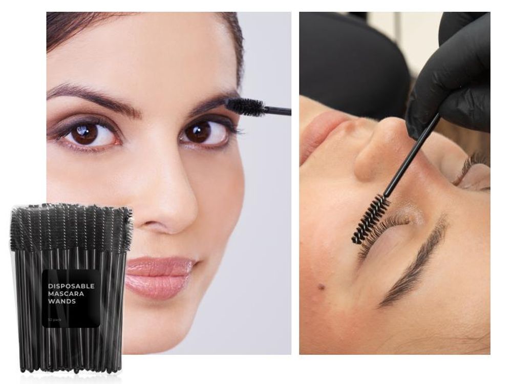 Nanolash Disposable Mascara Wands Jednorazowe szczoteczki do rzęs i brwi, 50 sztuk