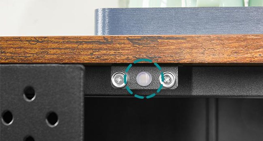 SONGMICS Sideboard Küchenschrank, verstellbarer Einlegeboden, 80x40x76 cm
